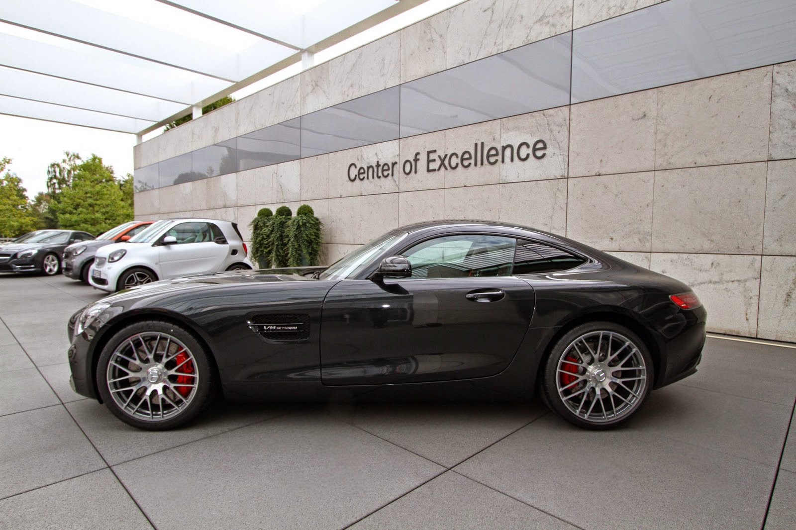 Mercedes AMG gt 2015 черный