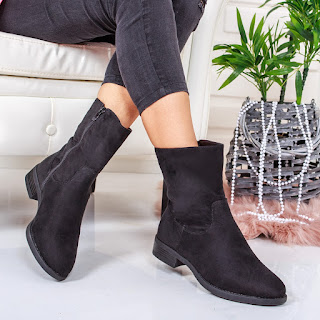 Cizme Kinney negre comode casual de toamna Cizme Kinney negre comode casual de toamna
