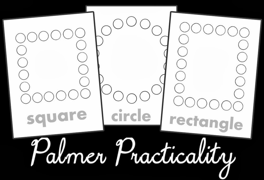Palmer Practicality: Do a Dot Printables- Shapes