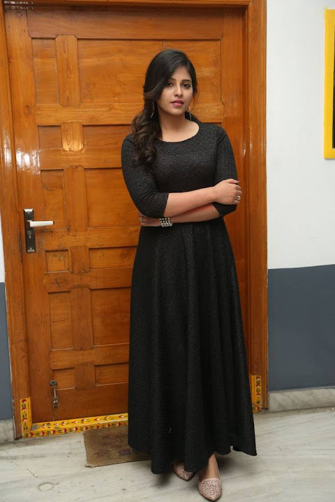 Anjali at Chitrangada Movie Success Meet