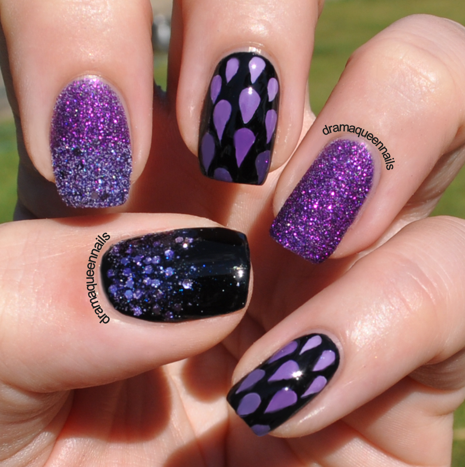 Drama Queen Nails: #31dc2013 - Day 6: Violet