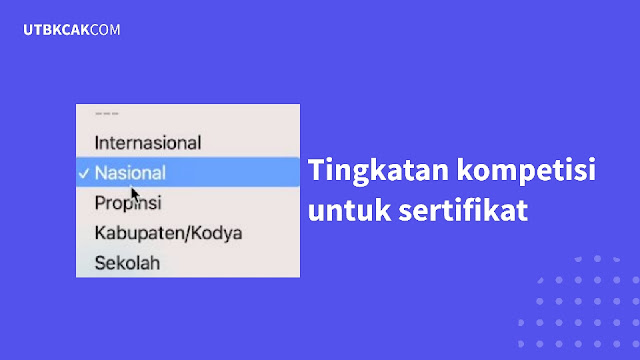 tingkatan sertifikat untuk SNMPTN