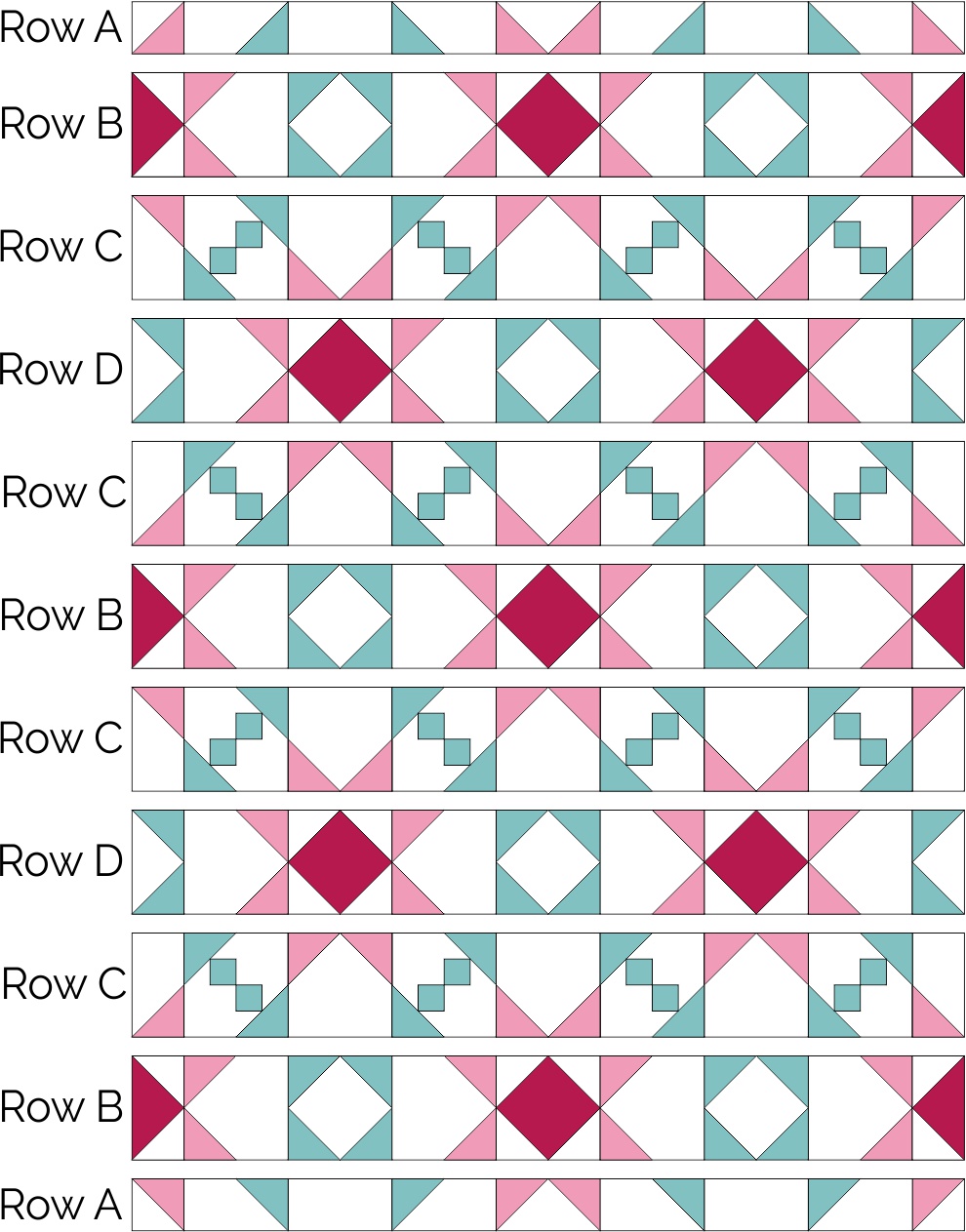 Meadow Mist Designs Mosaic Mystery ++ Quilt Top Assembly