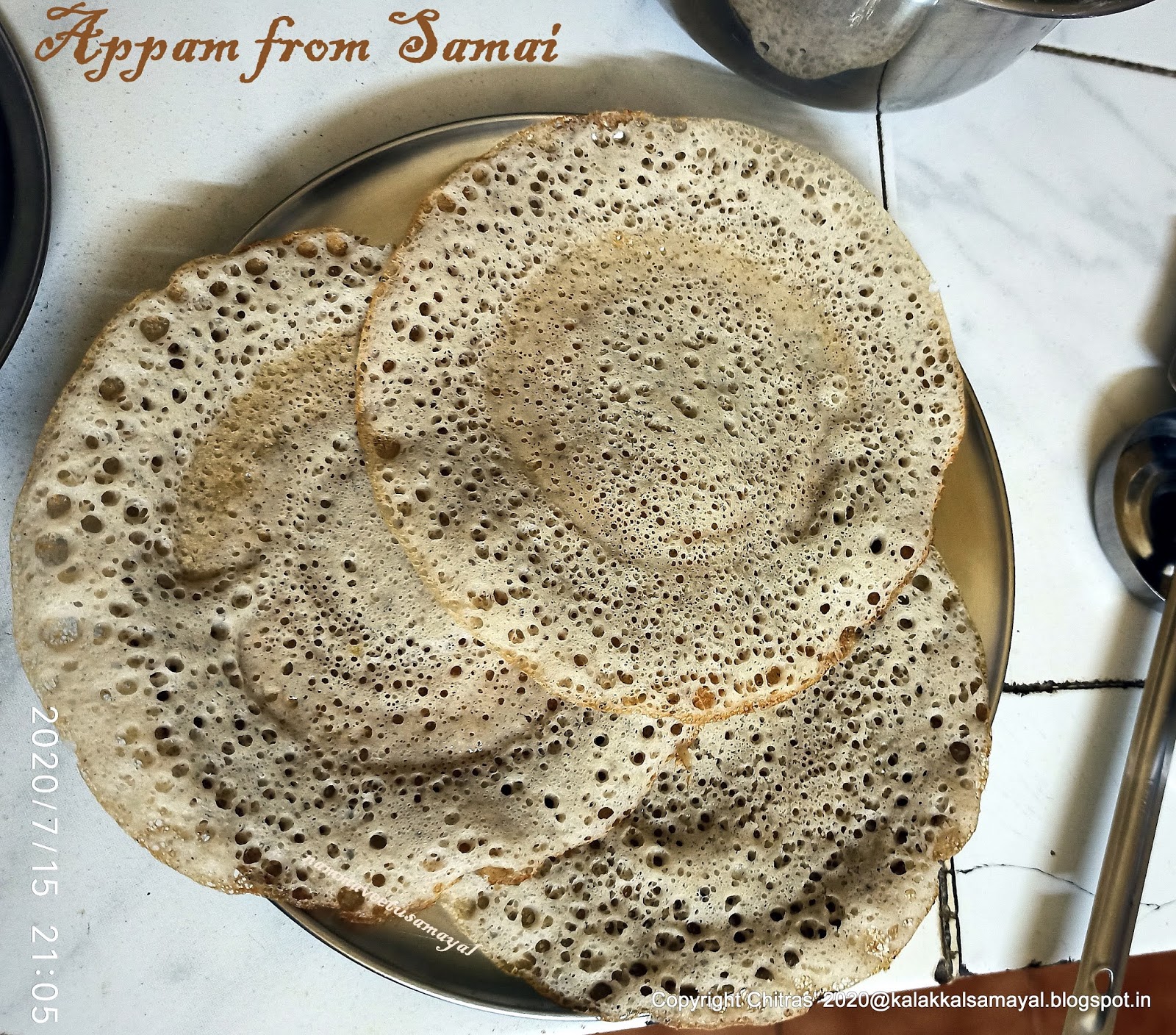 kalakkalsamayal AppamfromSamai