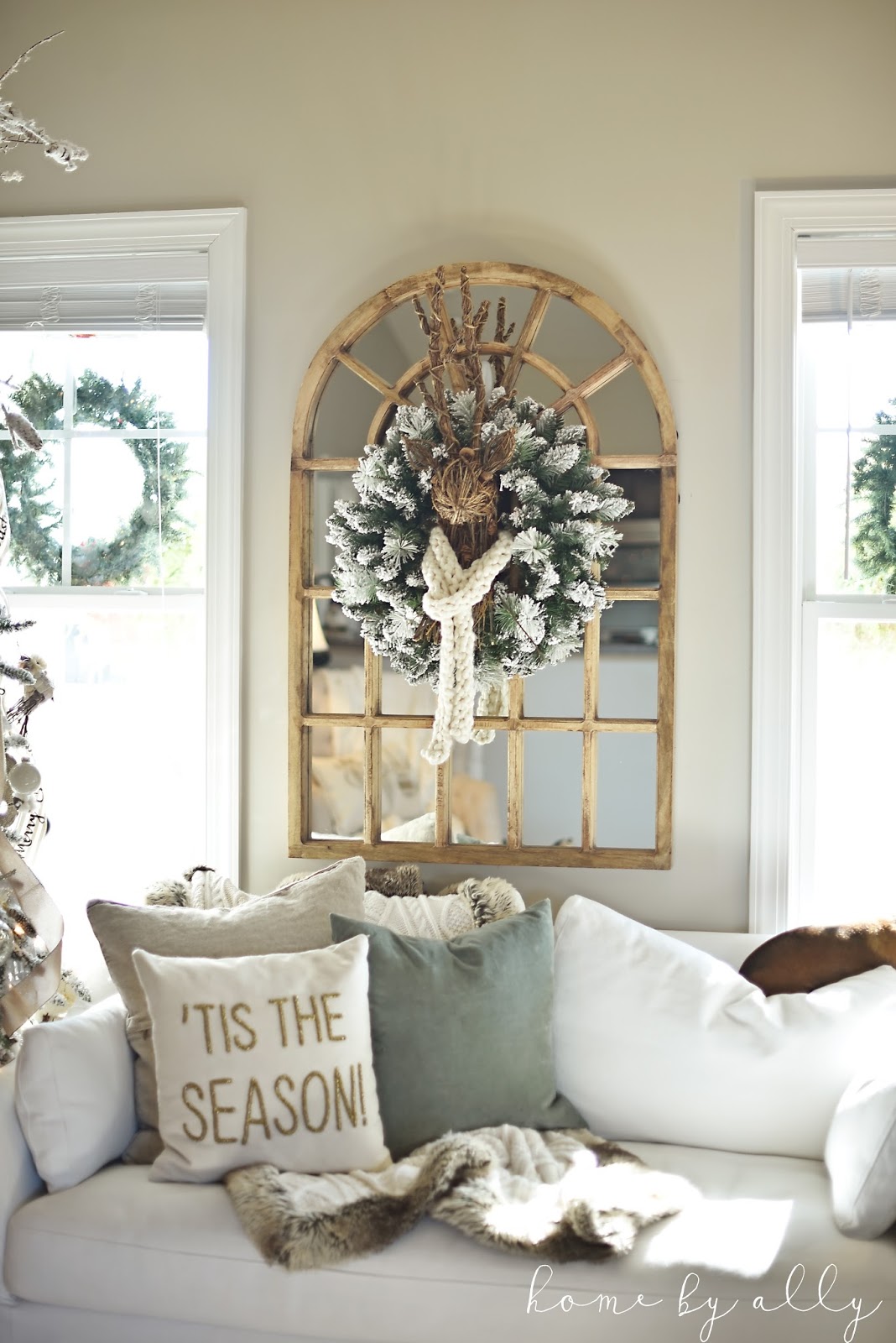 Home By Ally My Husband And I Also Were Blessed Enough To Find A 9 Flocked Christmas Tree At Our Local Pottery On Sold Few Things Was Able Pay For