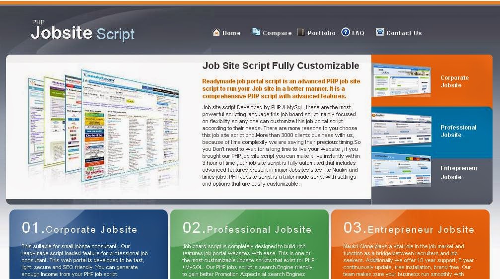Job Site Script, Readymade job Script, PHP Job Script