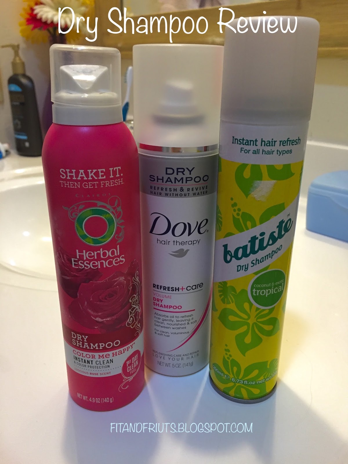 Dry Shampoo Reviews Batiste, Not Your Mothers, Herbal Essences, and Dove