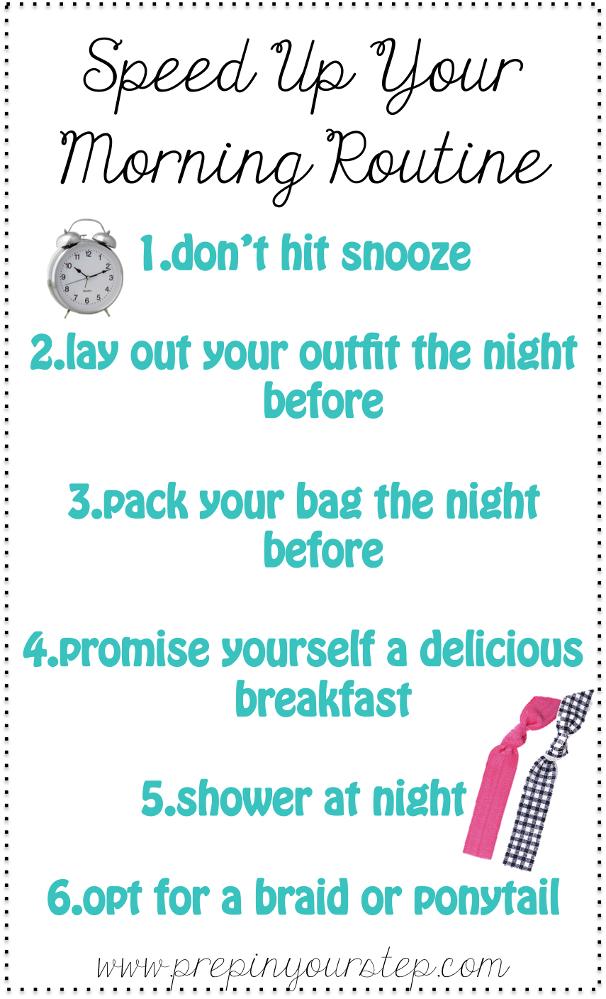 Prep In Your Step: Speed Up Your Morning Routine