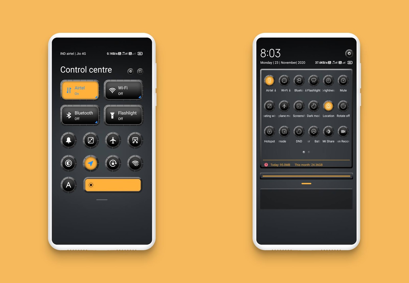 Black Dream v12 Theme for MIUI 12 With Caller screen MIUI Themes