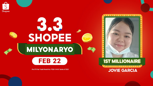 Be the Next 3.3 Shopee Milyonaryo and Join Our First Lucky Jackpot Prize Winner from General Santos City