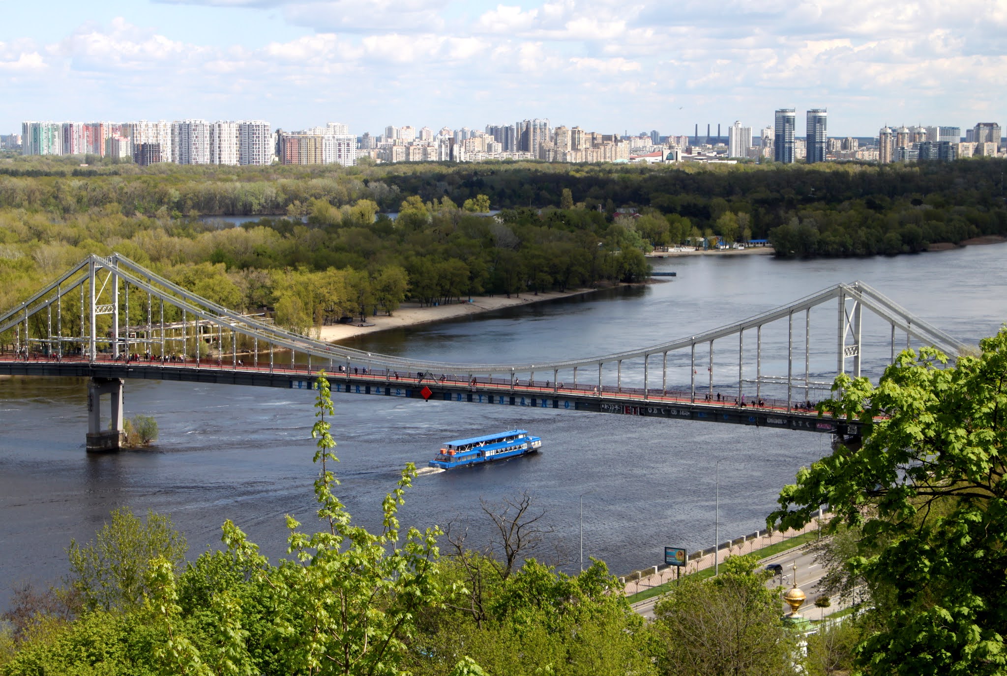 Мост киев взорван