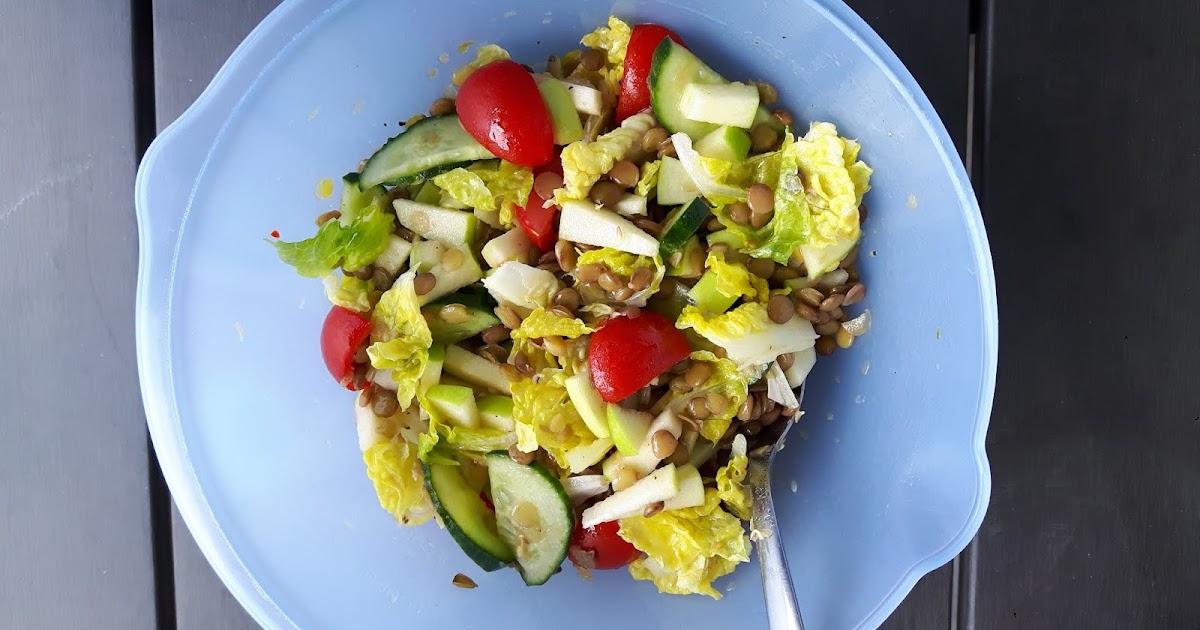 Bunter Linsensalat