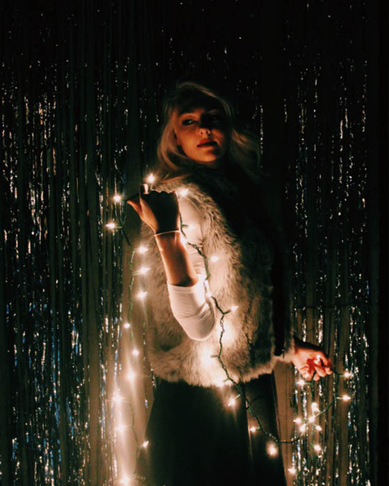 Fotos tumblr con luces de navidad que te haran ver única