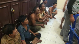 Lima Penjudi Kartu Kuning Digiring Ke Sel Polres Lampung Timur