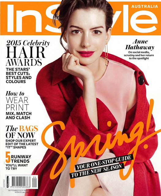 Actress, Singer @ Anne Hathaway - InStyle Australia, September 2015 