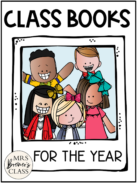 This pack contains a full year of class books. There are 5 class book template options for every month. The book covers come in both color and in black and white options. These class-made creations are sure to be a hit in your reading center. Kids LOVE to read their own writing…and writing done by their friends. THESE WILL BE THE FAVORITE BOOKS IN YOUR CLASS LIBRARY!