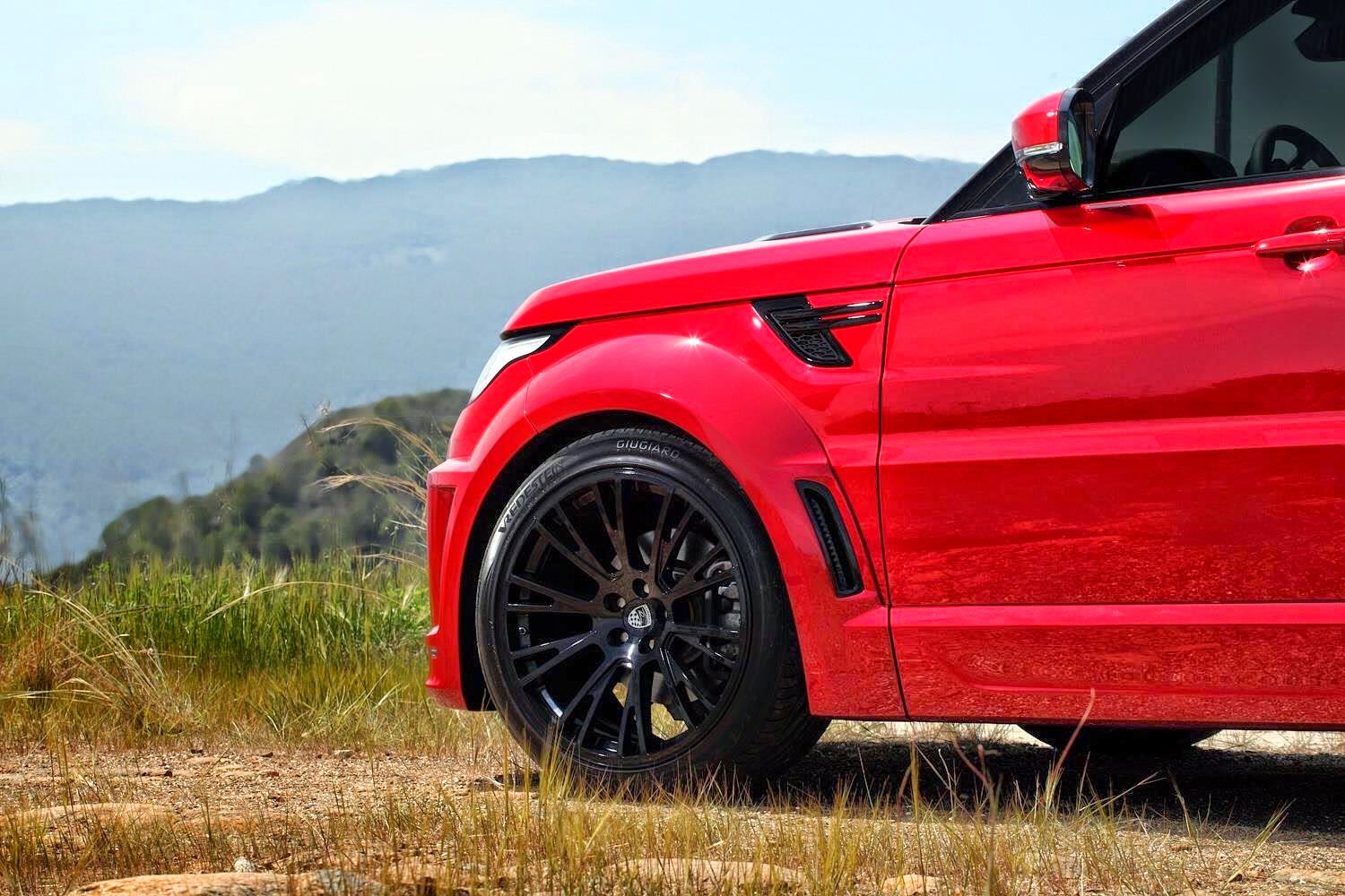 Red Range Rover Sport CLR RS By Lumma Design 