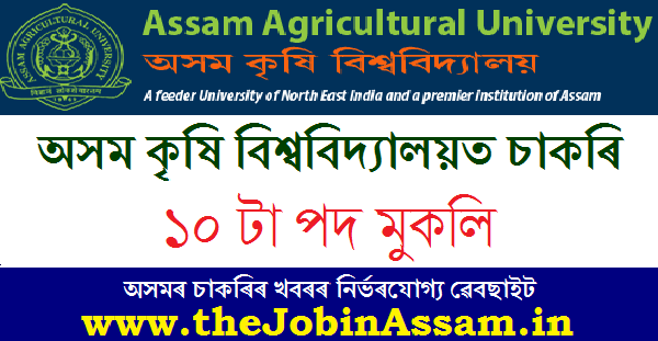 AU Jorhat Recruitment 2020