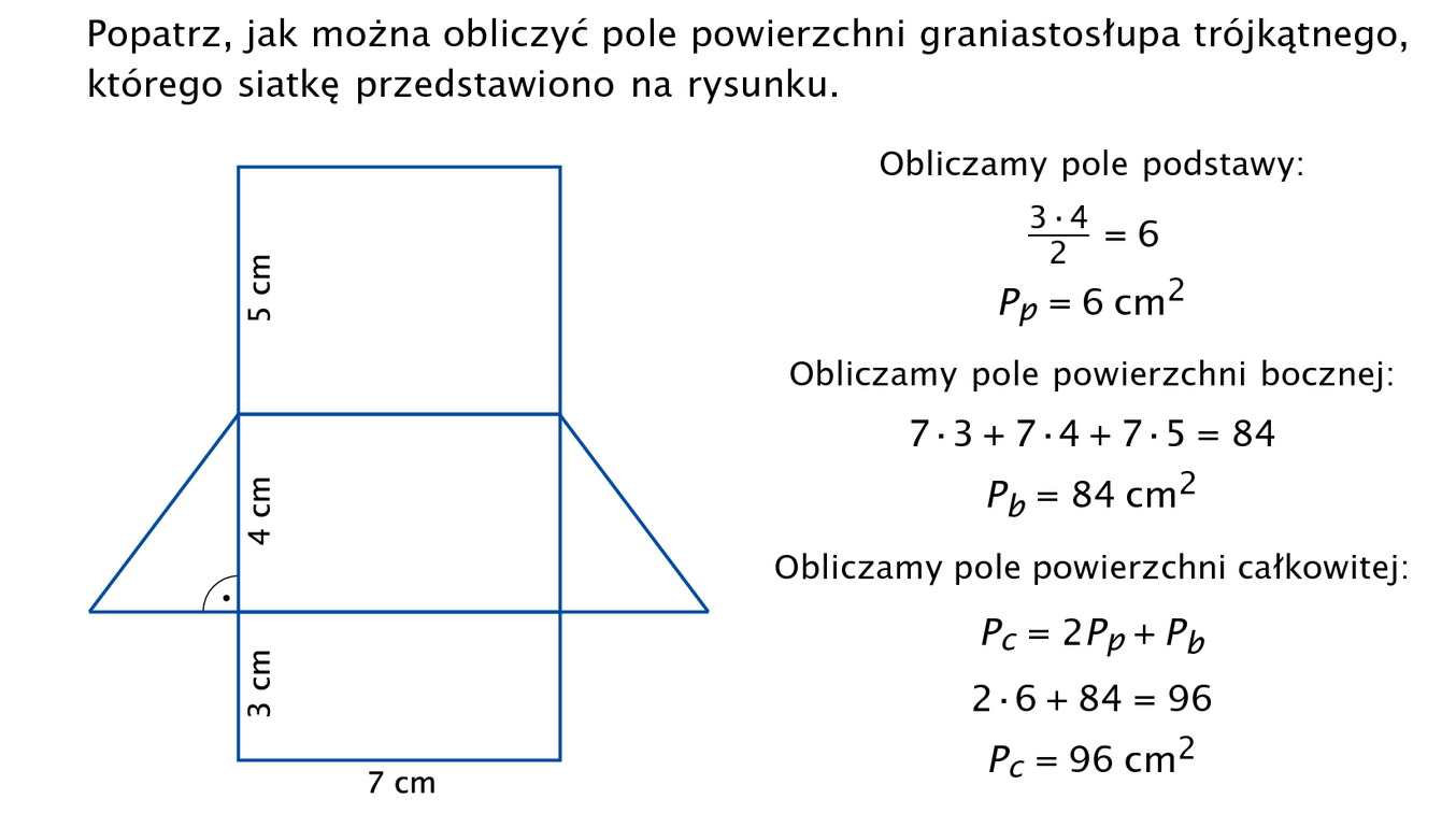 Wzór Na Pole Graniastosłupa Prostego Temat 19: Pole powierzchni graniastosłupa prostego