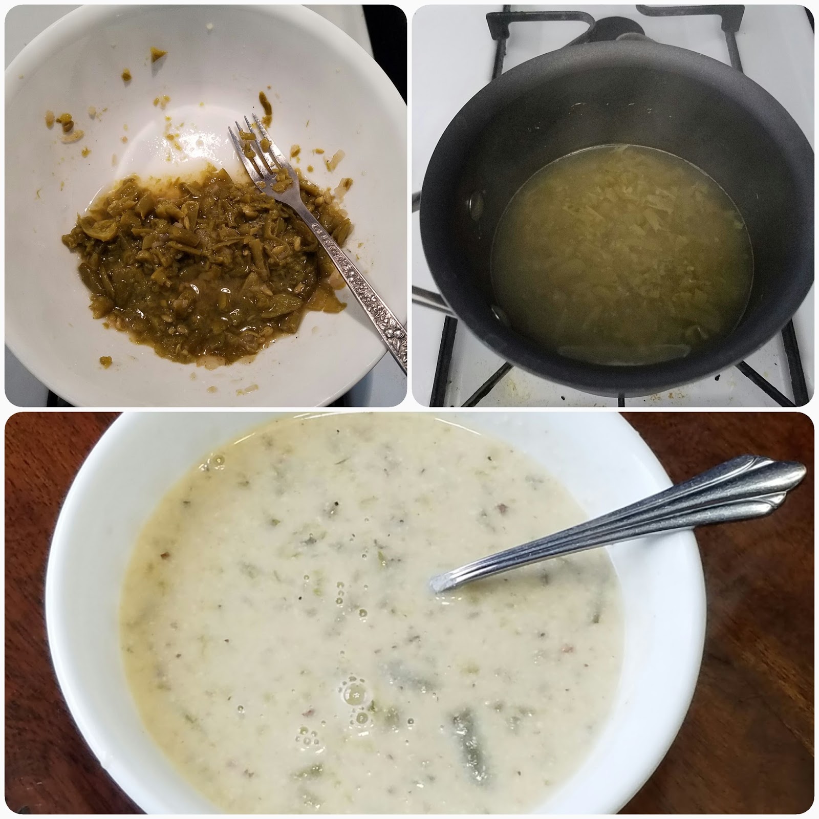Cream of Leftover Green Beans Soup