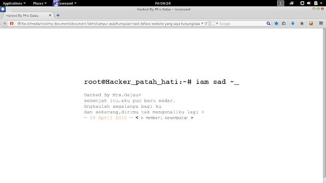 8. Script Deface by Mrs.Galau