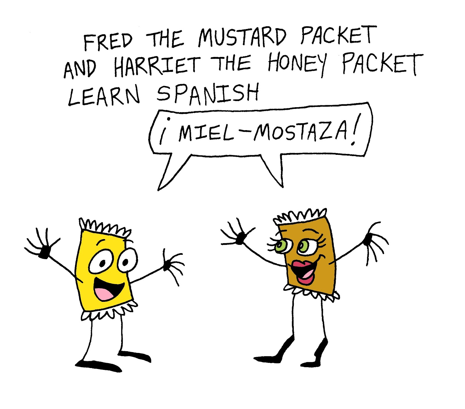 Fred the Mustard Packet A Condimented Cartoon Character for the Ages