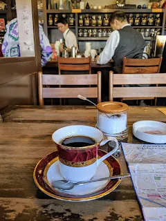 What to do in Kanazawa: drink coffee at Higashide Coffee