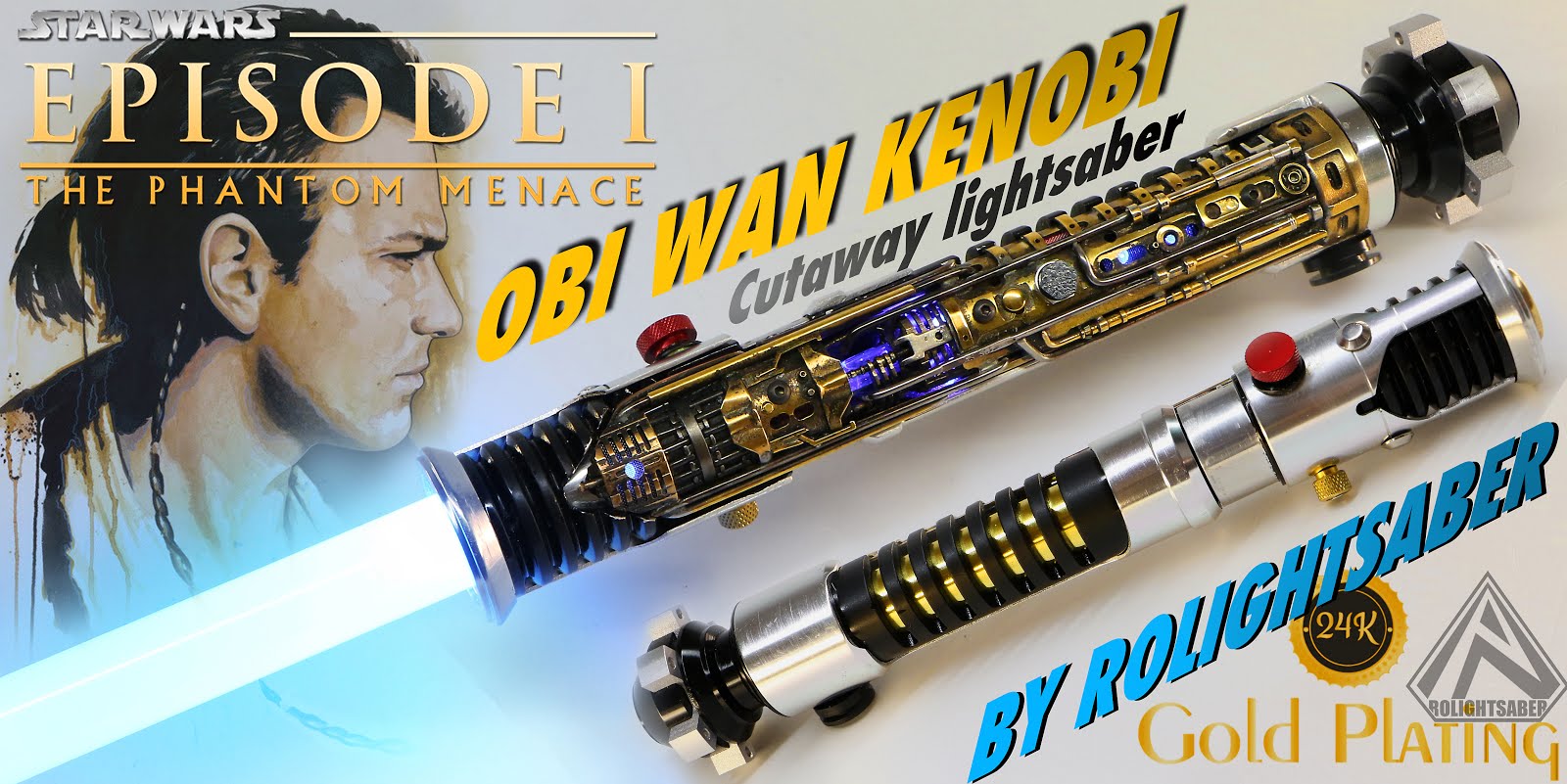 Obi Wan Kenobi TPM Cutaway Lightsaber