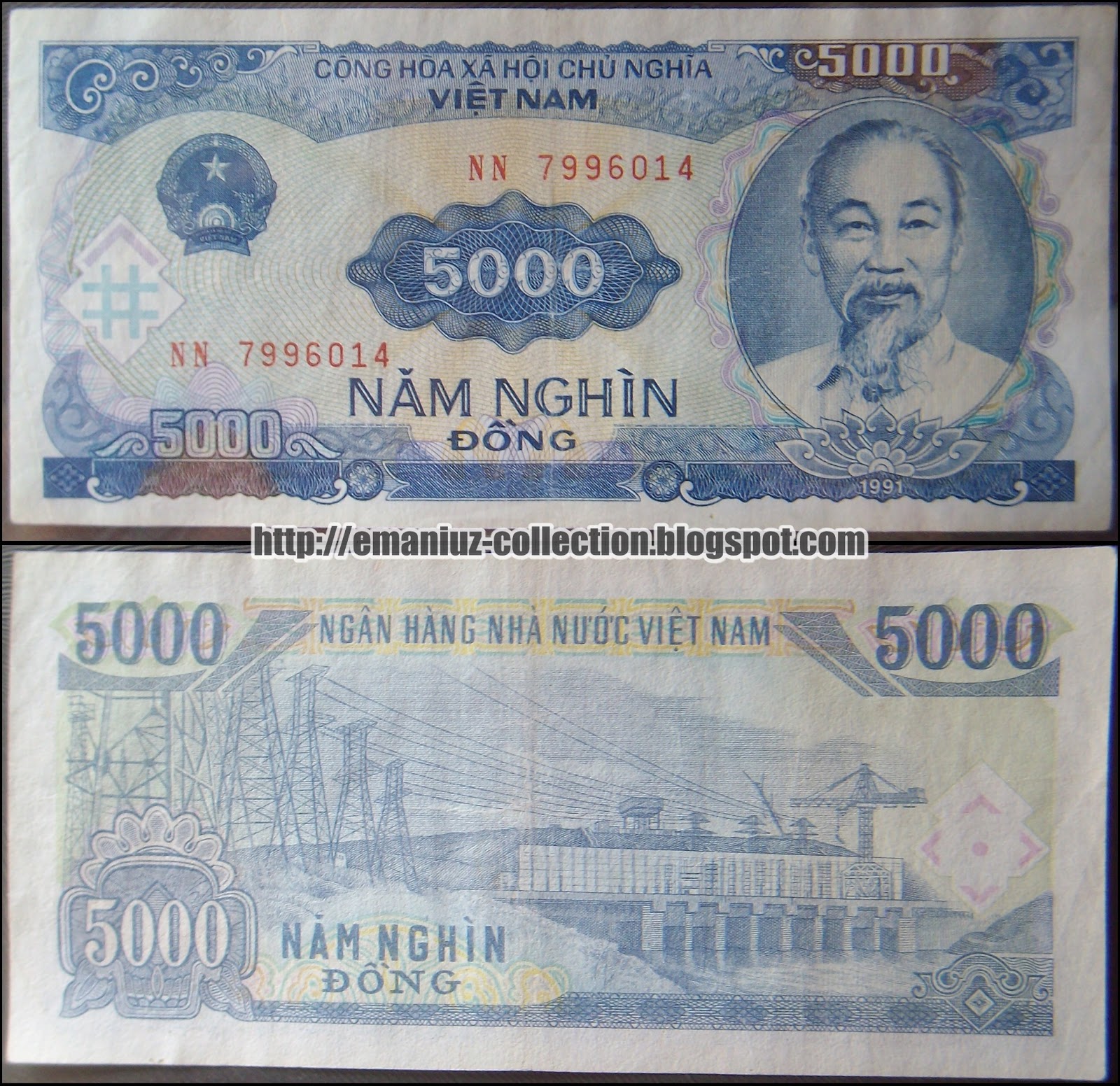 Banknotes Vietnam 5000 Dong Emaniuz Collection banknotes-vietnam-5000-dong-emaniuz-collection