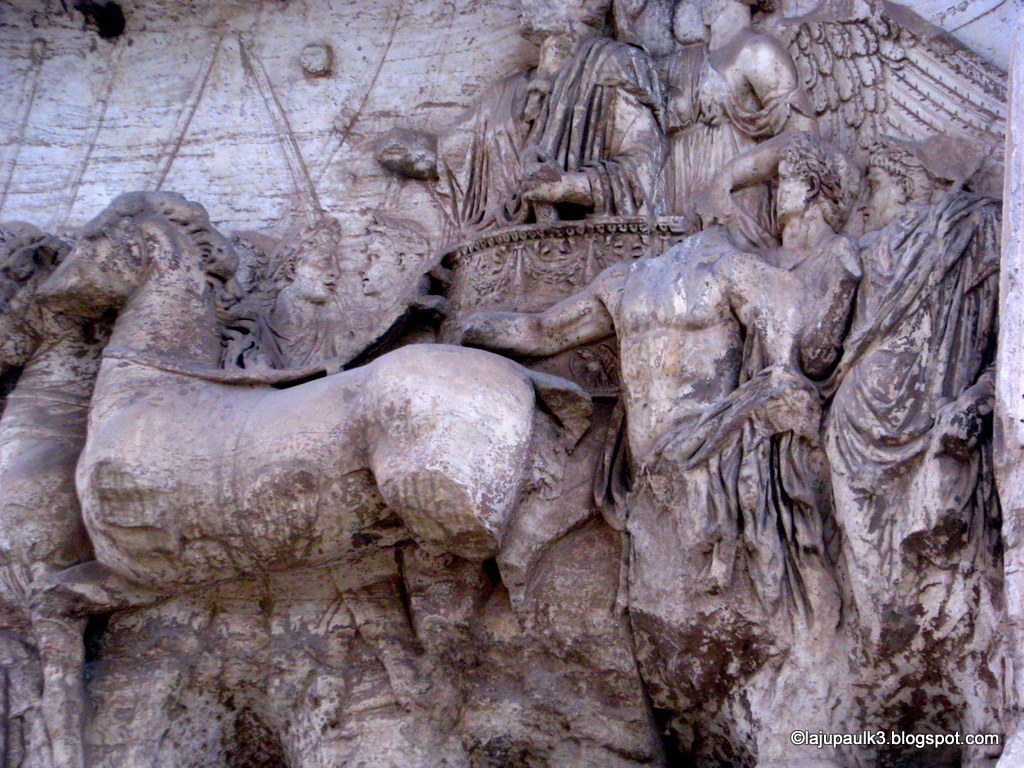 THROUGH THE LAND OF ISRAEL III: The relief panel depicting Titus ...