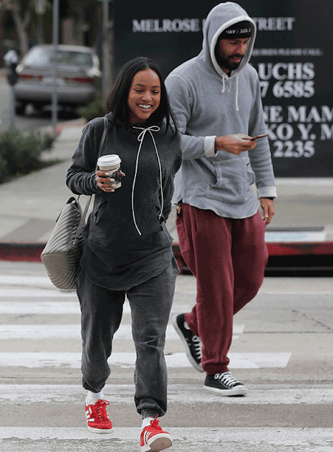 Karrueche Tran spotted out on a date with a cute white guy (photos)
