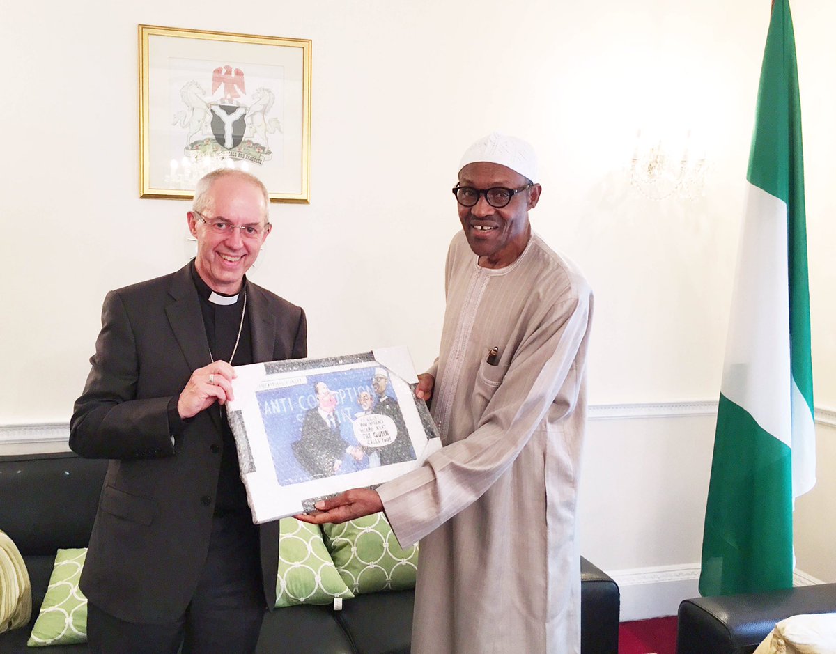 Presidency releases pictures of Buhari in UK Nigerian