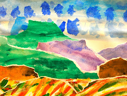watercolor landscapes grade second landscape paper collage ks2 painting project arts closer explorer featured artist lesson