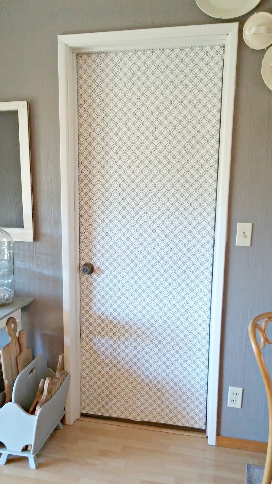 Interior Door Makeover With Peel Stick Wallpaper Little