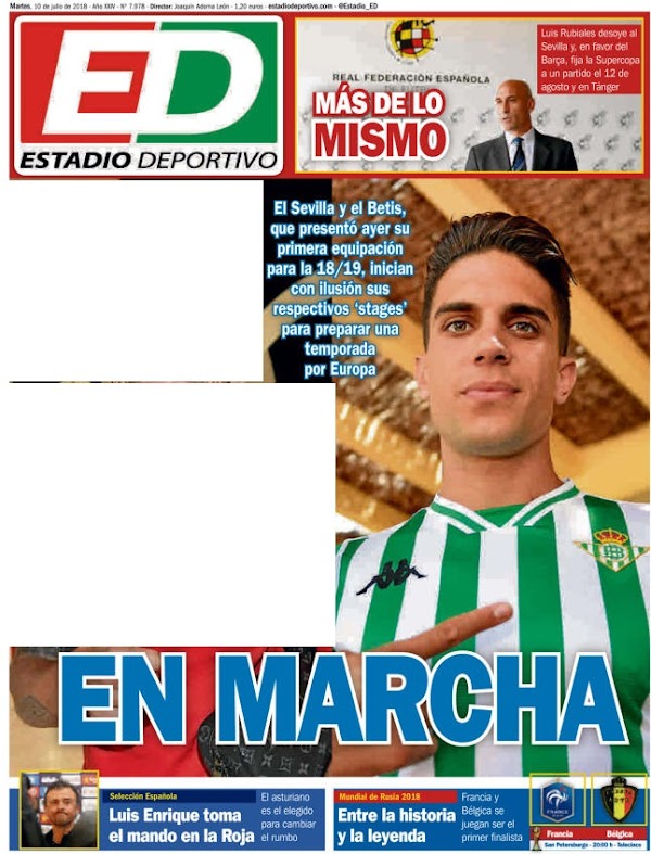 Betis, Estadio Deportivo: "En marcha"