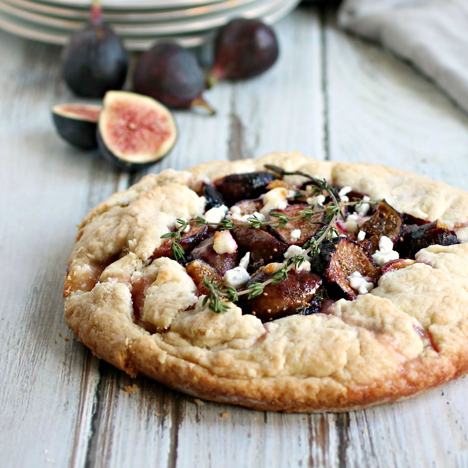 Hungry Couple Fig Galette with Goat Cheese and Thyme