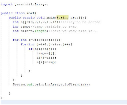 Java sort array
