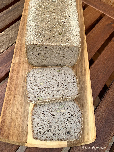 Pan de trigo sarraceno y arroz integral con 5 semillas (en panificadora)
