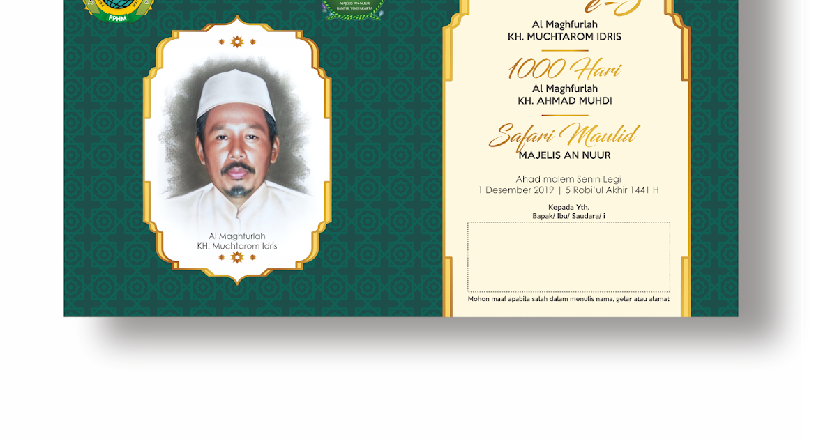 Siddicq Studio: Undangan Pengajian Haul dan Sholawat PPHM Tajeman