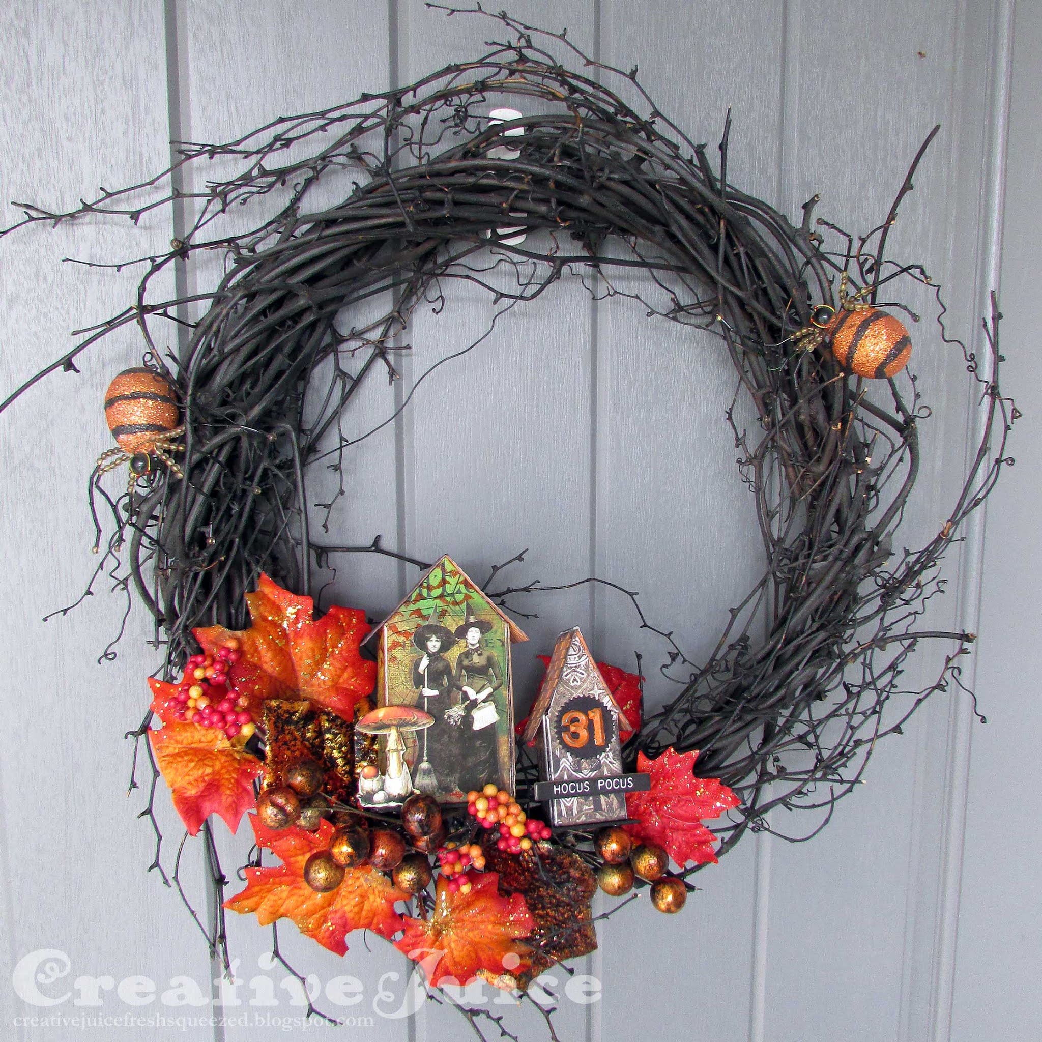 Creative Juice: I Needed a New Halloween Wreath!