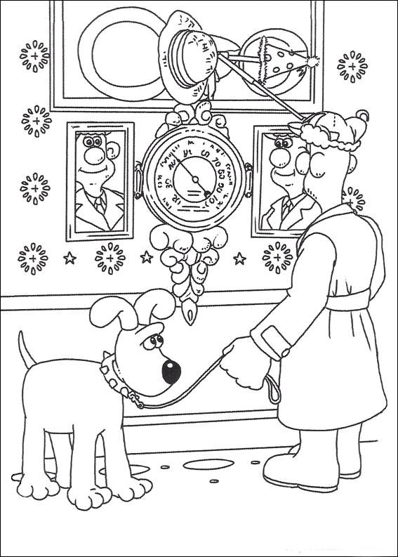 wallace and gromit coloring pages - photo #4