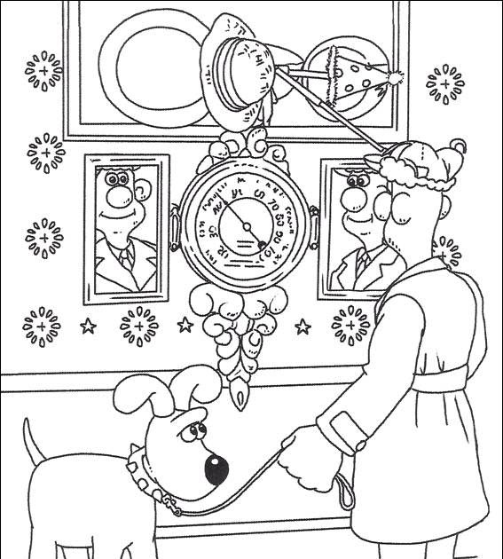 Wallace and Gromit Coloring Pages Learn To Coloring