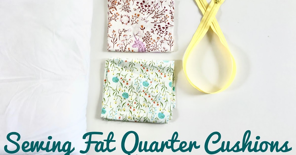 CraftyRie Sewing fat quarter cushions