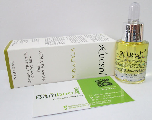 Aceite de Argán Puro "Vitality Skin" de "Kueshi" (Green Bamboo)