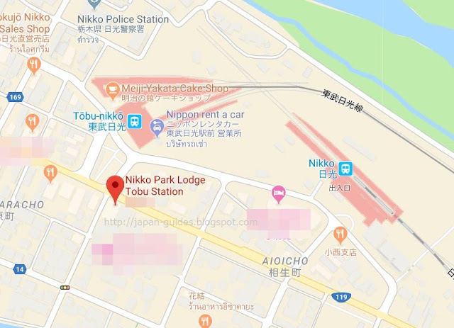 Nikko Park Lodge Hotel Tobu Nikko Station Map