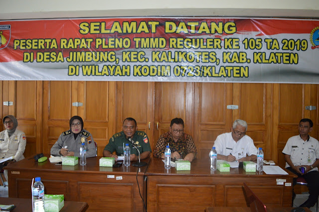 Rapat Pleno Bahas Start Hingga Finish TMMD Reg 105 Agar Sukses 