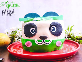 Gâteau panda poire chocolat