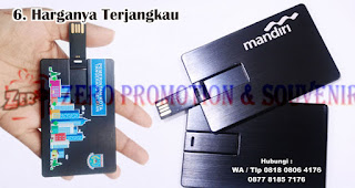 Harganya Terjangkau merupakan keunggulan flashdisk kartu sebagai souvenir dan merchandise