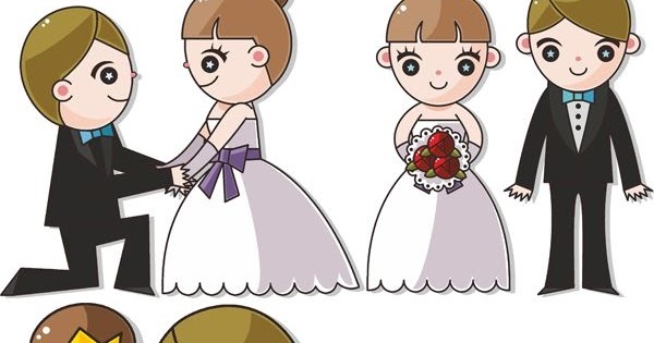 Toon Wedding Couple, Bride with Crown. | Oh My Fiesta Wedding!