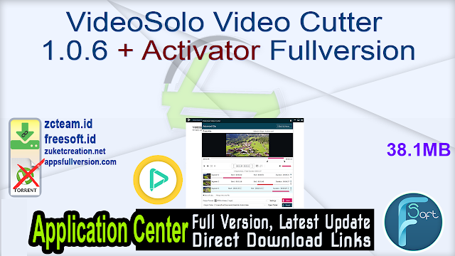 VideoSolo Video Cutter 1.0.6 + Activator Fullversion
